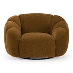 Thune - Modern Brown Fabric Swivel Accent Chair