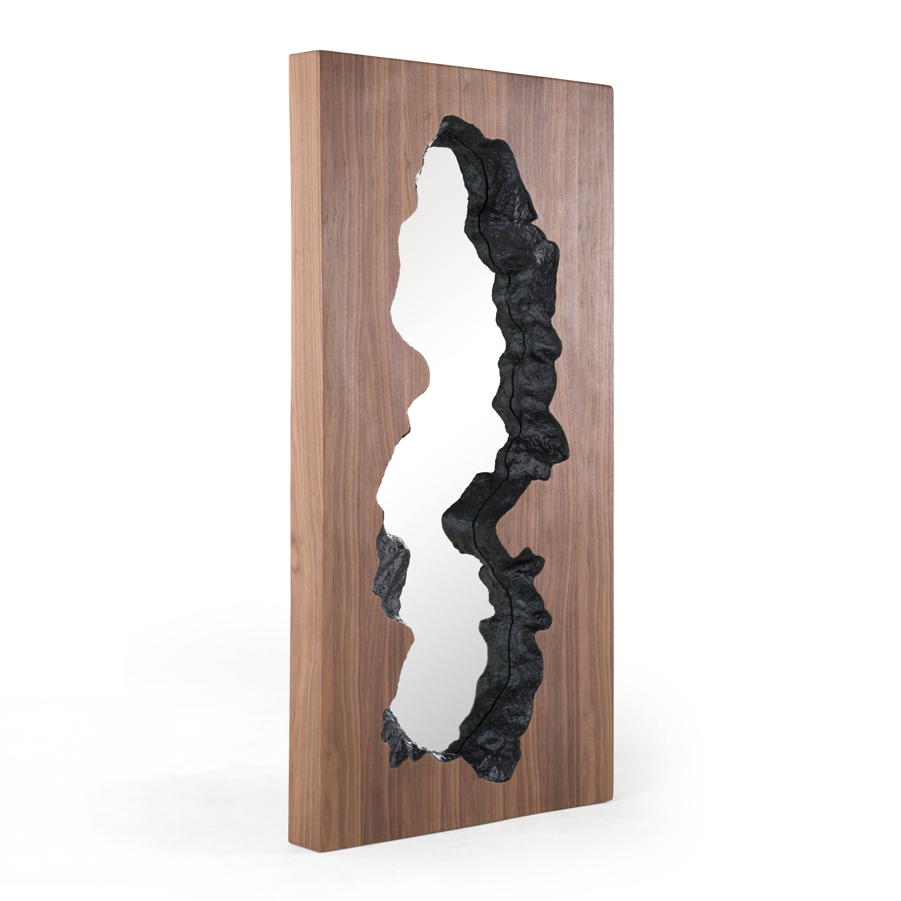 Timber - Modern Walnut Leaning Floor Mirror