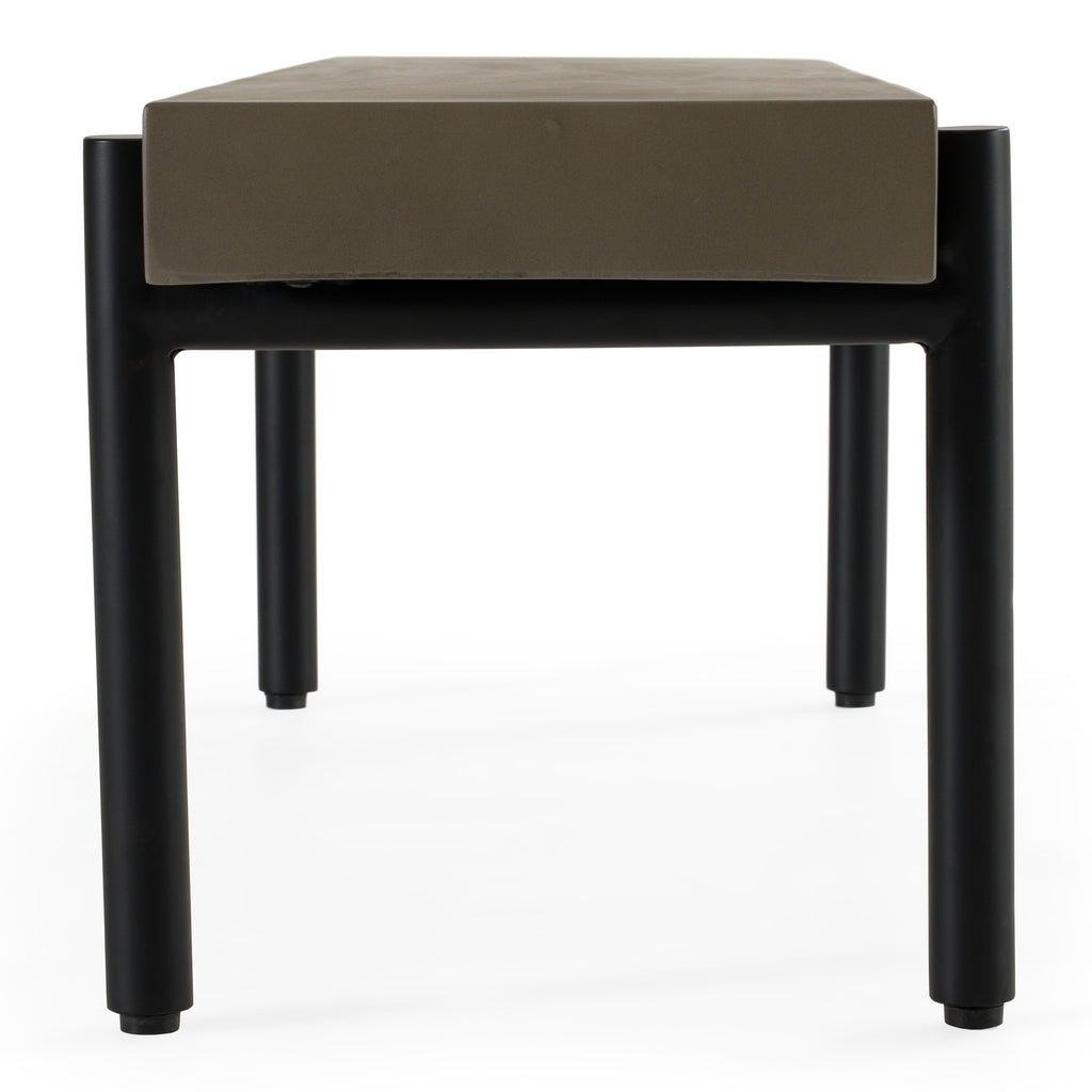 Timlin - Modern Concrete & Metal Bench