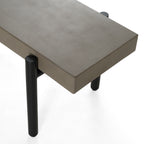 Timlin - Modern Concrete & Metal Bench