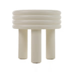 Townley - Contemporary White Round End Table