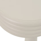 Townley - Contemporary White Round End Table