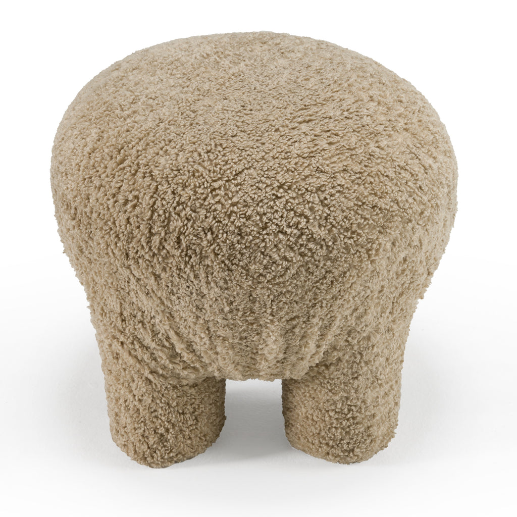 Trevor - Modern Tan Fabric Ottoman