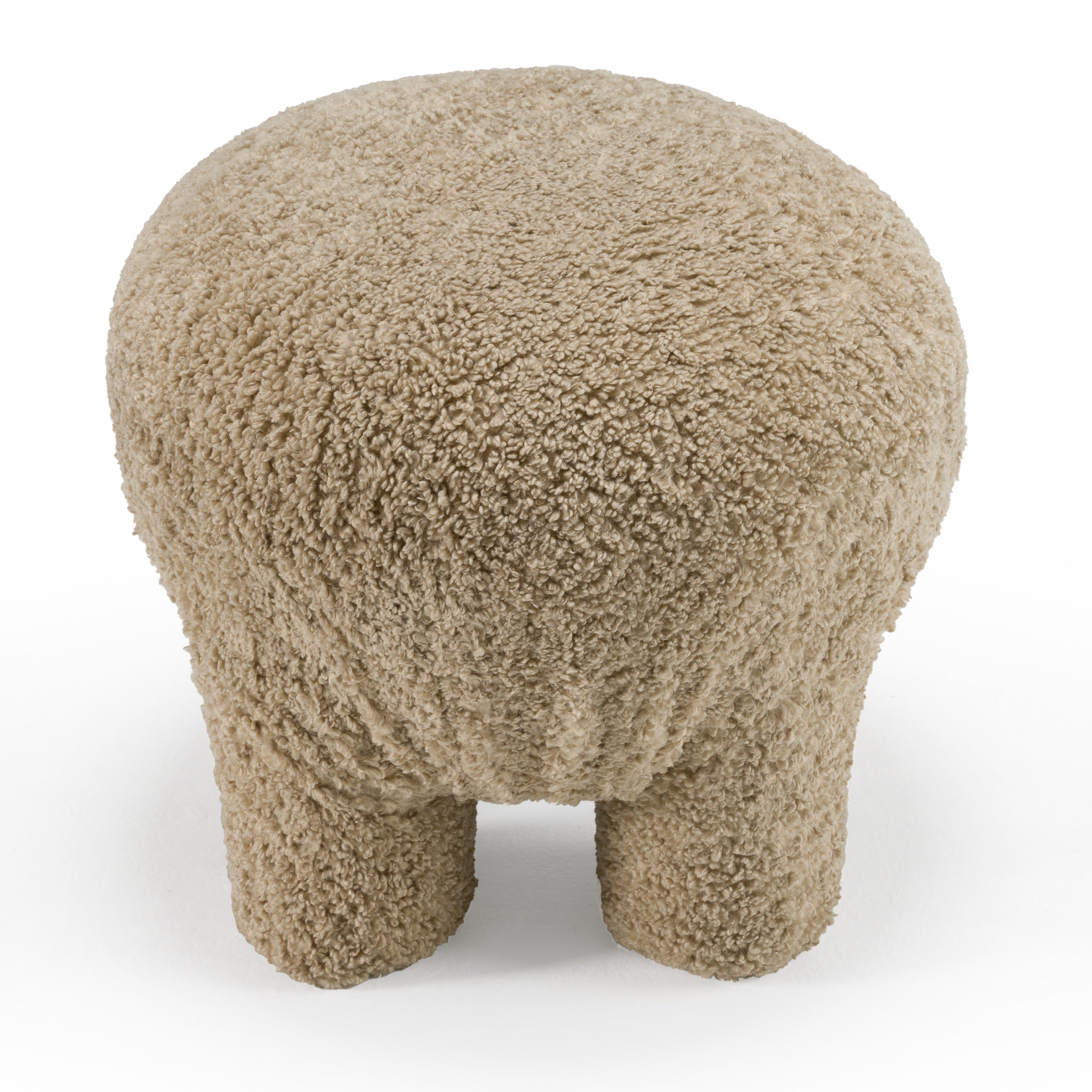 Trevor - Modern Tan Fabric Ottoman