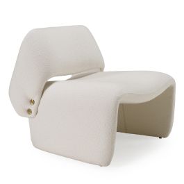 Tristan Modern Off White Fabric Accent Chair