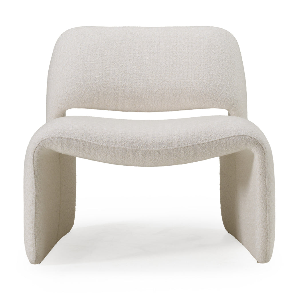 Tristan Modern Off White Fabric Accent Chair
