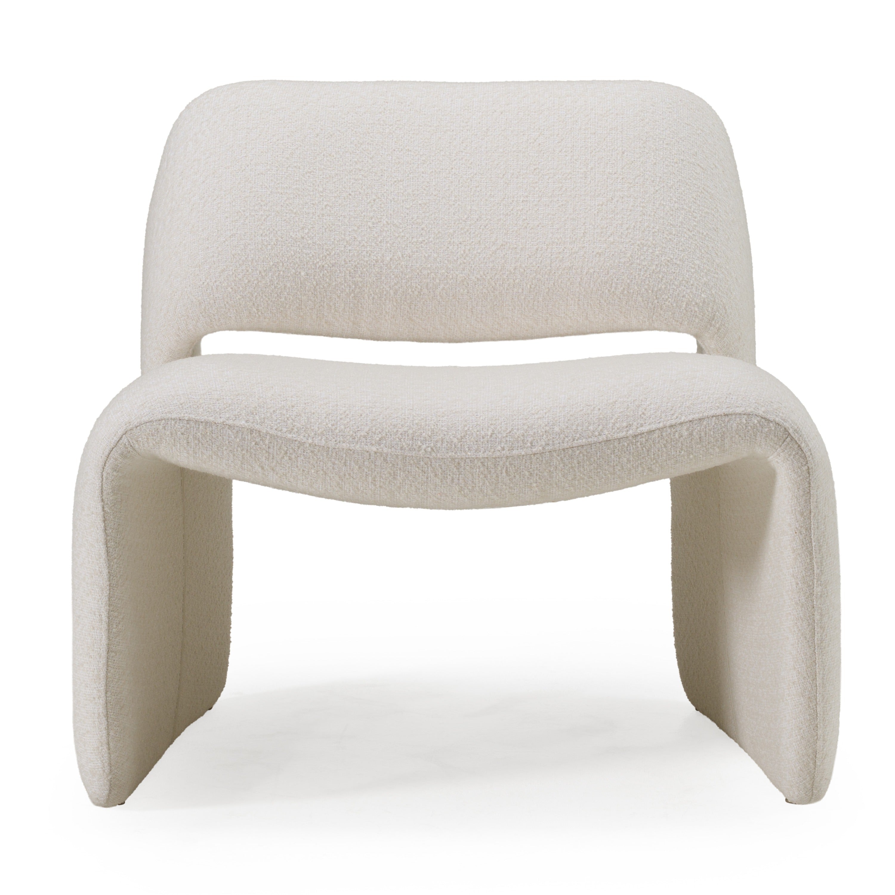Tristan Modern Off White Fabric Accent Chair