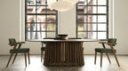 Truman - Mid-Century Modern Walnut Oval Dining Table