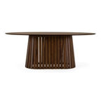 Truman - Mid-Century Modern Walnut Oval Dining Table