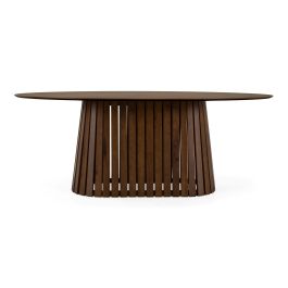 Truman - Mid-Century Modern Walnut Oval Dining Table