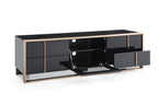 Cartier Modern Black & Rosegold TV Stand