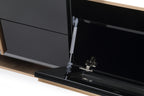 Cartier Modern Black & Rosegold TV Stand