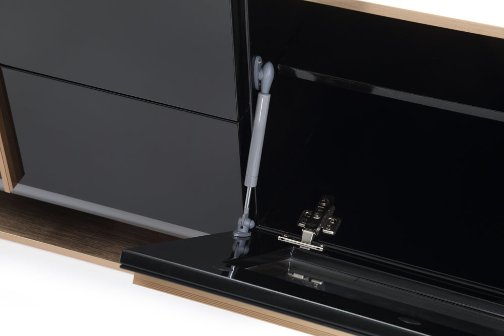 Cartier Modern Black & Rosegold TV Stand