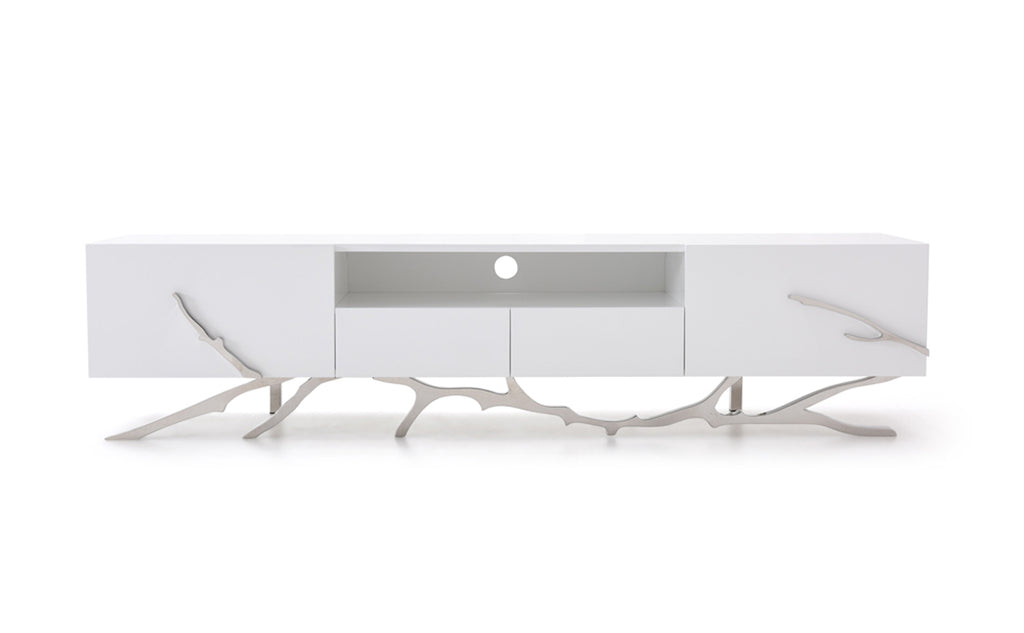 Legend 79" - Wide Modern White TV Stand