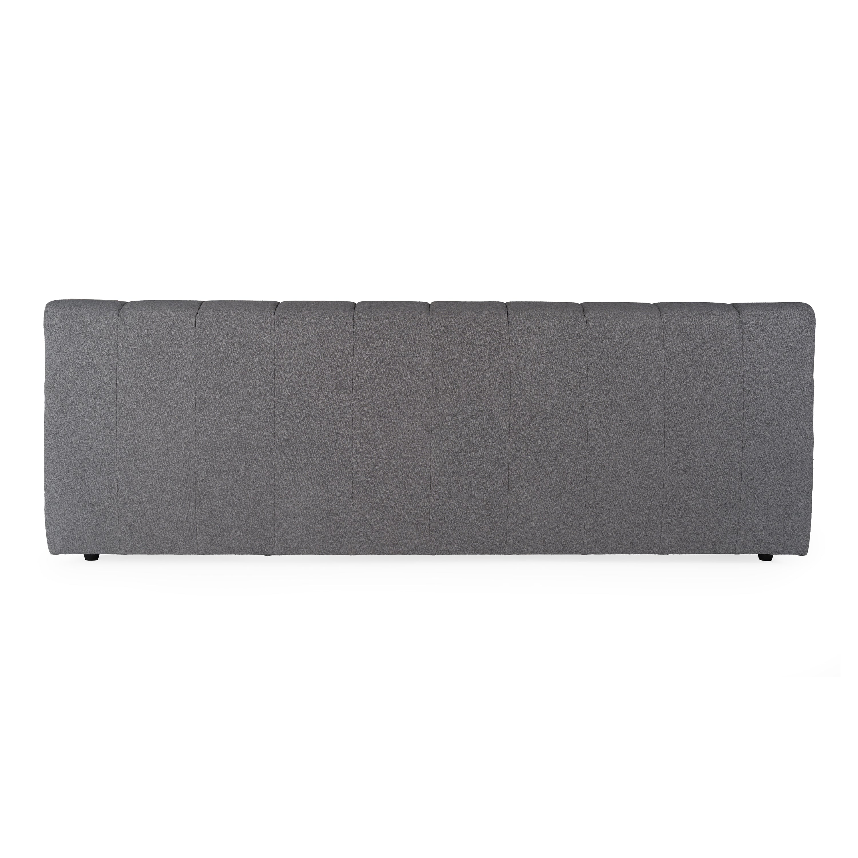 Eastern King Tyree - Modern Tufted Grey Fabric Bed - Modern Tufted Grey Fabric Bed