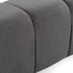 Eastern King Tyree - Modern Tufted Grey Fabric Bed - Modern Tufted Grey Fabric Bed