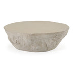 Tyrel - Modern Beige Fiberform Coffee Table