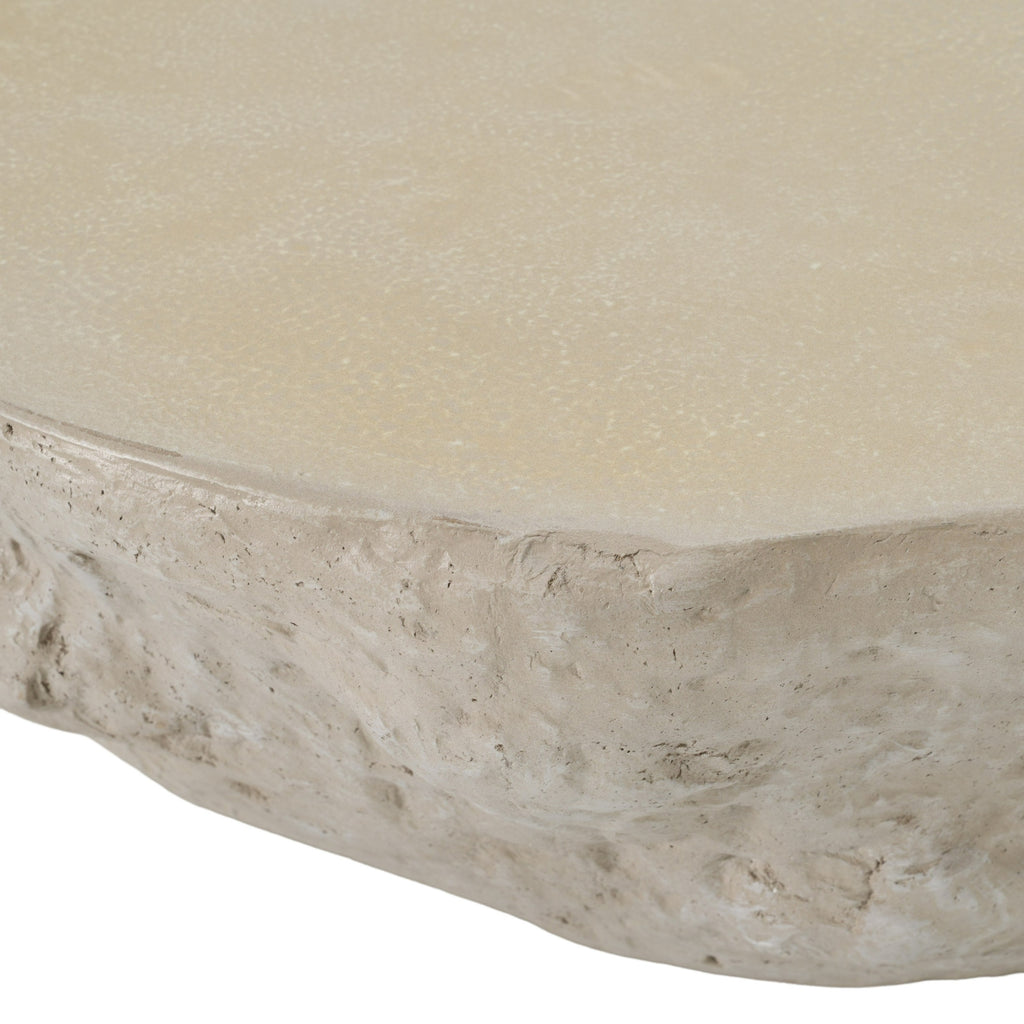 Tyrel - Modern Beige Fiberform Coffee Table