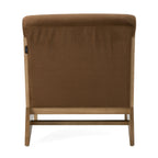 Vance - Modern Brown Fabric + Wood Accent Chair