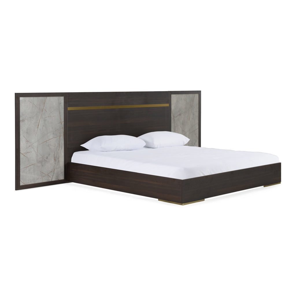 Queen Velondra - Modern Eucalypto + Marble 4-Piece Bedroom Set - Modern Eucalypto + Marble 4 - Piece Bedroom Set