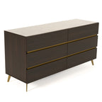 Velondra - Modern Eucalypto + Marble Dresser