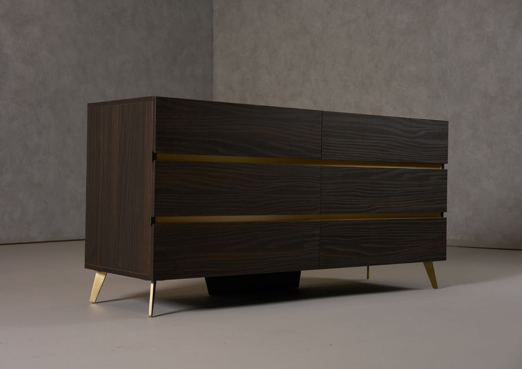 Velondra - Modern Eucalypto + Marble Dresser
