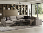 Vicki - Modern Grey Fabric Modular Sectional Sofa - Modern Grey Fabric Modular Sectional Sofa