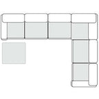 Vicki - Modern Grey Fabric Modular Sectional Sofa - Modern Grey Fabric Modular Sectional Sofa