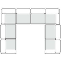 Vicki - Modern Grey Fabric Modular Sectional Sofa - Modern Grey Fabric Modular Sectional Sofa