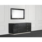 Victoria Modern Black Crocodile Dresser