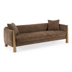 Voight - Contemporary Brown Fabric Sofa