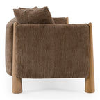 Voight - Contemporary Brown Fabric Sofa