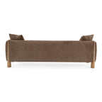 Voight - Contemporary Brown Fabric Sofa