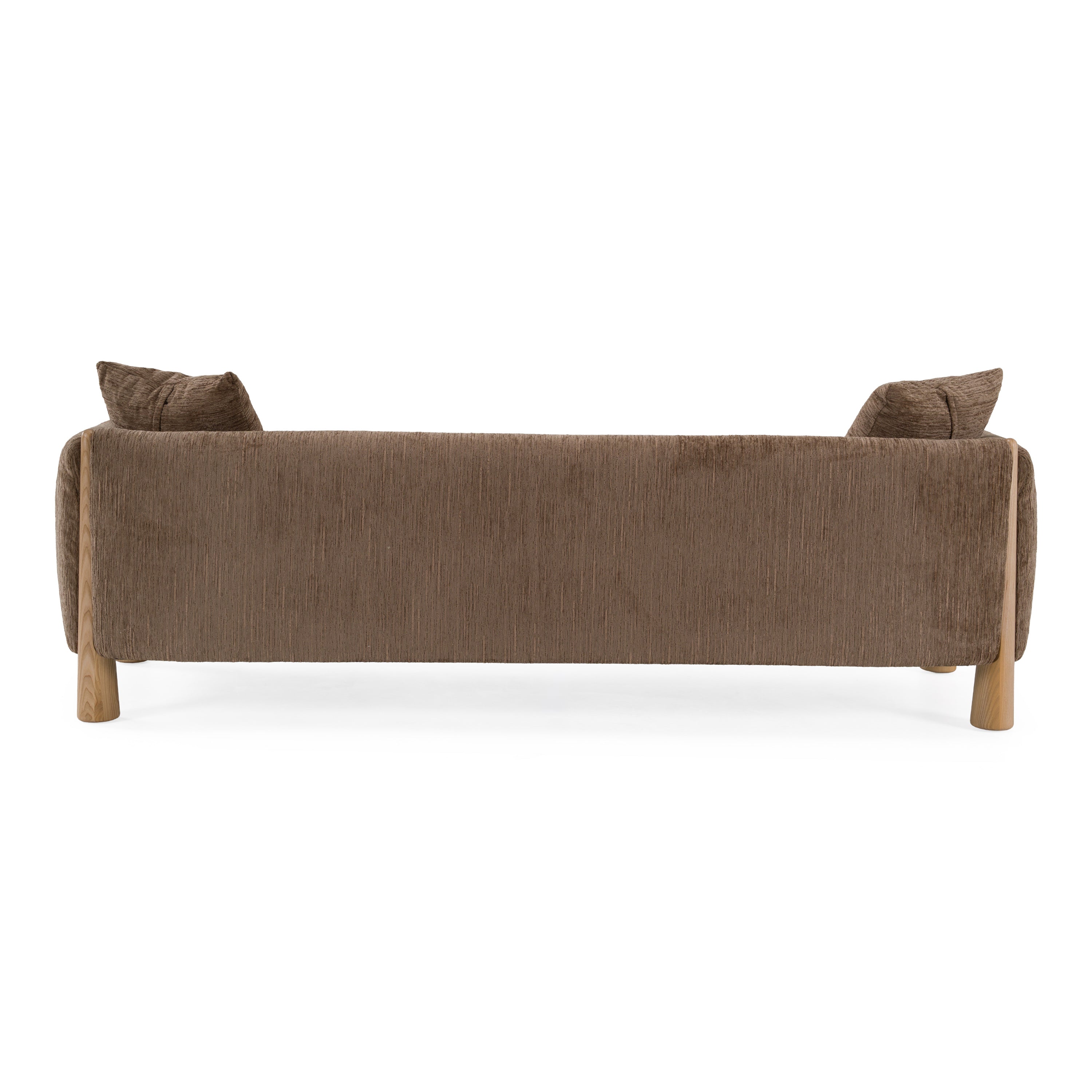 Voight - Contemporary Brown Fabric Sofa