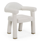 Walbrook - Modern Fabric + Gold Dining Chair - Modern Fabric + Gold Dining Chair