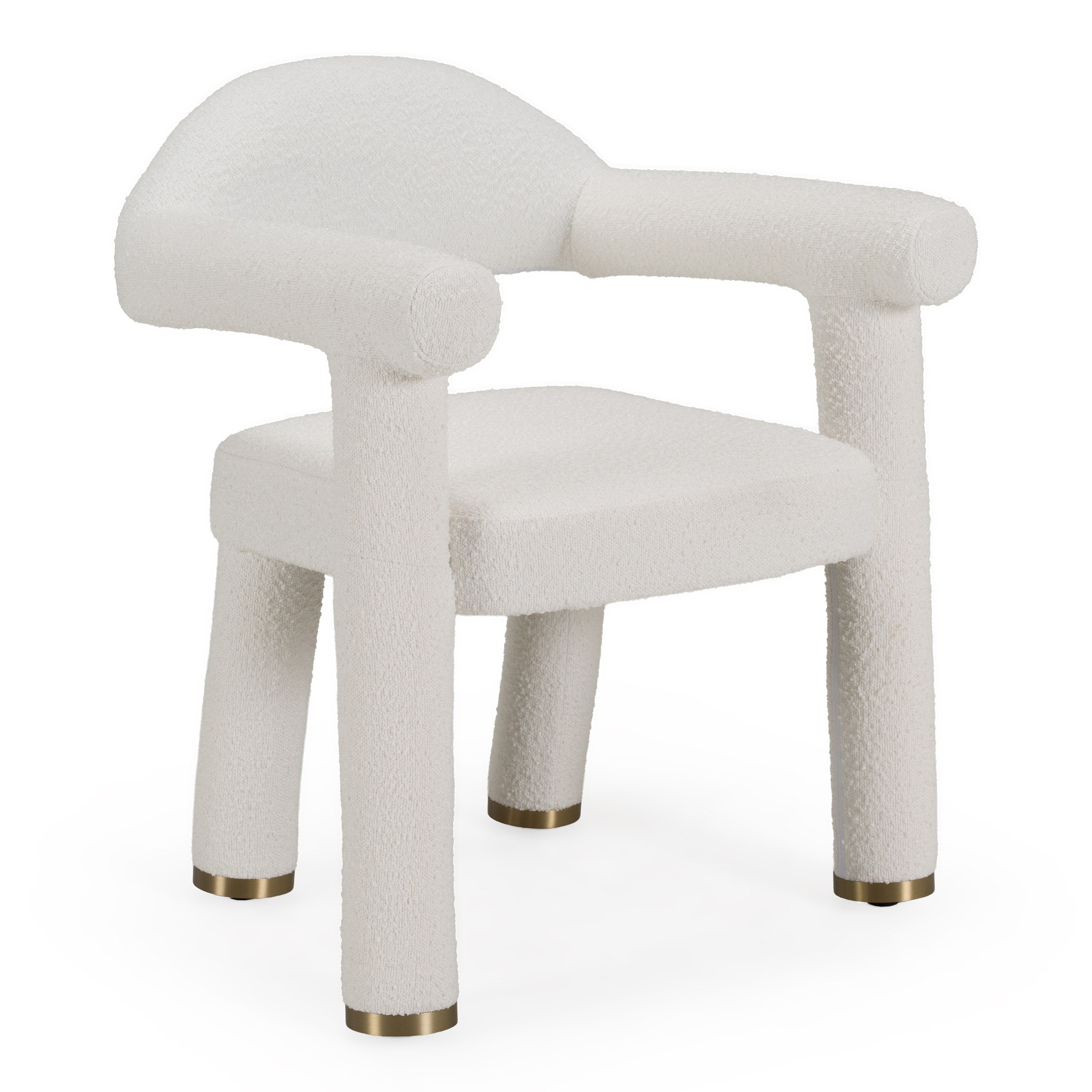 Walbrook - Modern Fabric + Gold Dining Chair - Modern Fabric + Gold Dining Chair