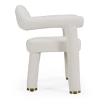 Walbrook - Modern Fabric + Gold Dining Chair - Modern Fabric + Gold Dining Chair