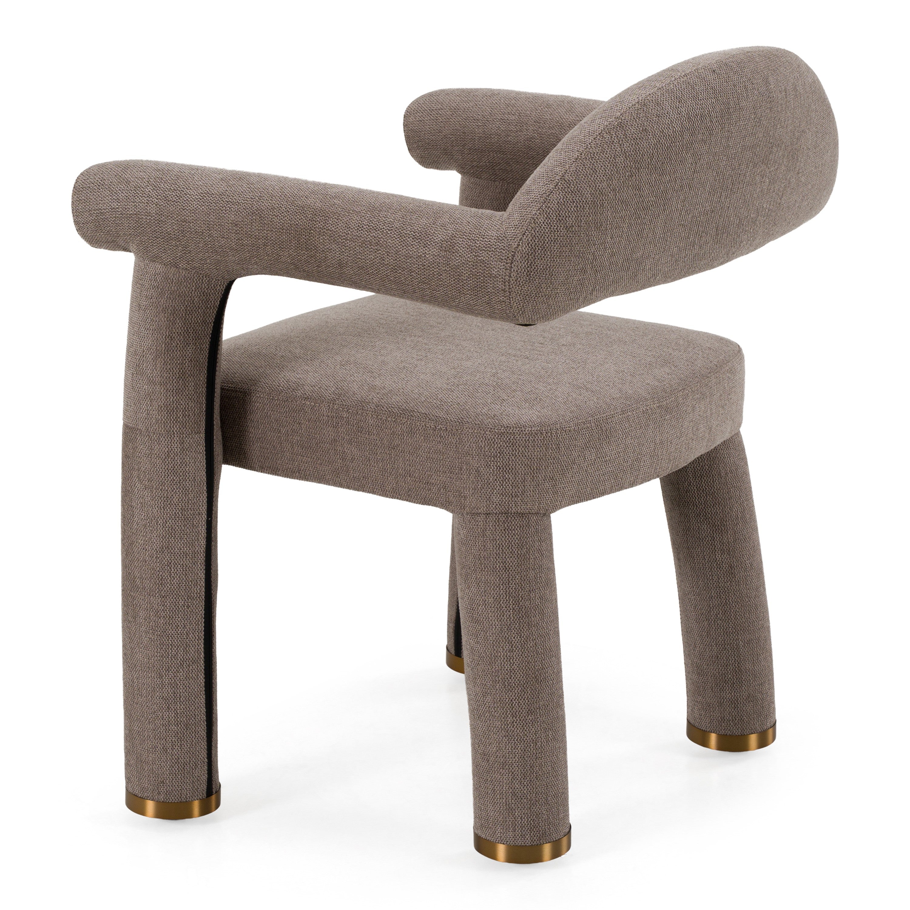 Walbrook - Modern Fabric + Gold Dining Chair - Modern Fabric + Gold Dining Chair