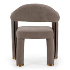 Walbrook - Modern Fabric + Gold Dining Chair - Modern Fabric + Gold Dining Chair