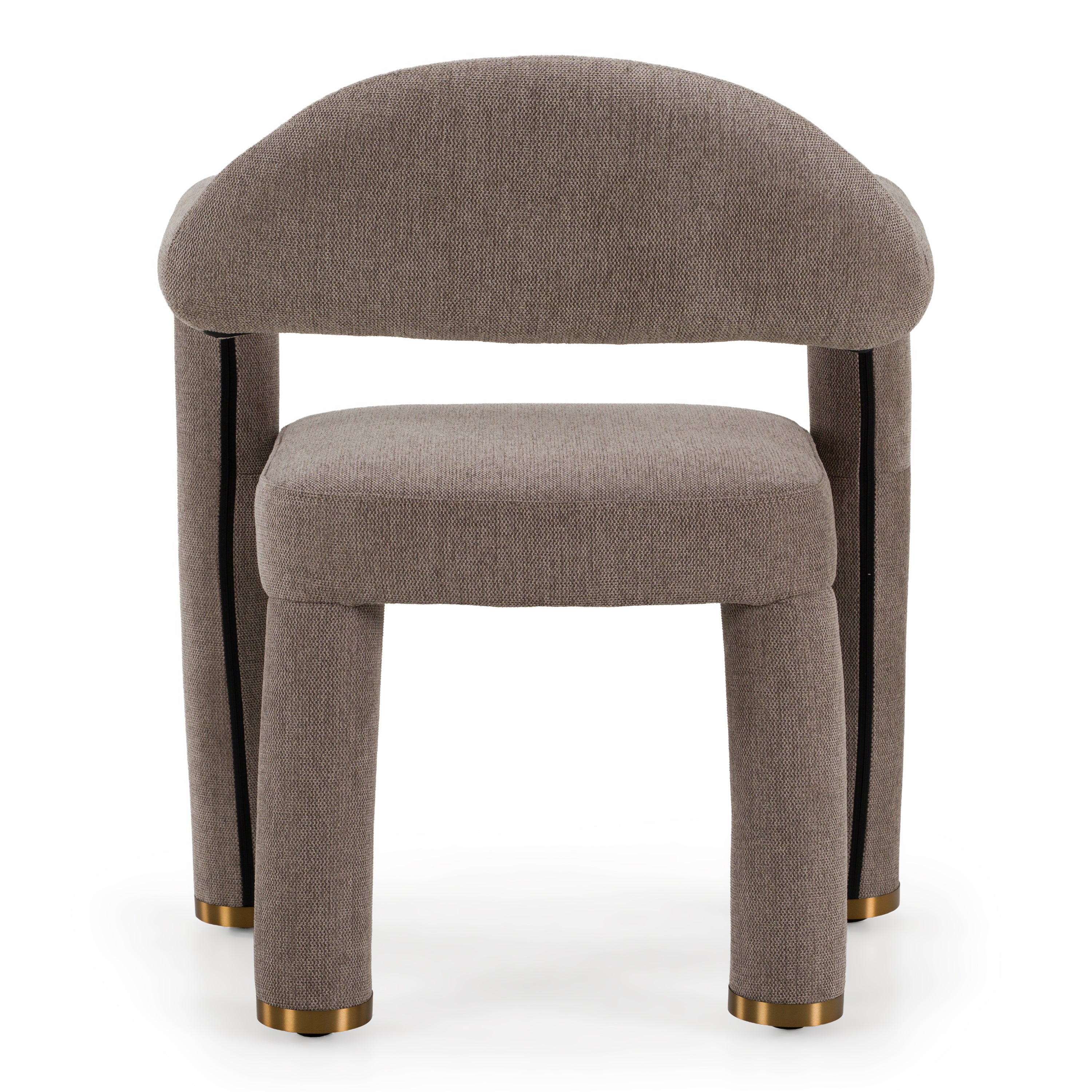 Walbrook - Modern Fabric + Gold Dining Chair - Modern Fabric + Gold Dining Chair