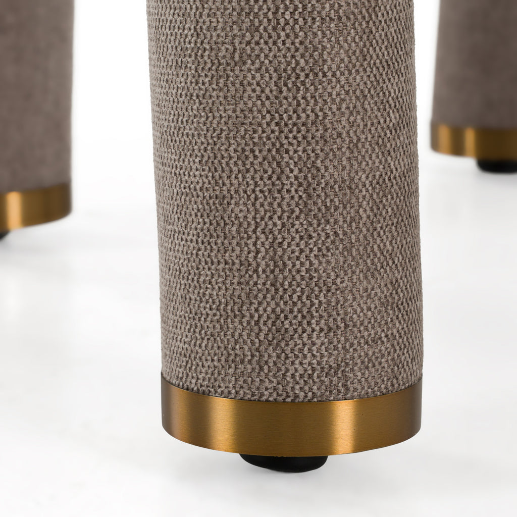 Walbrook - Modern Fabric + Gold Dining Chair - Modern Fabric + Gold Dining Chair