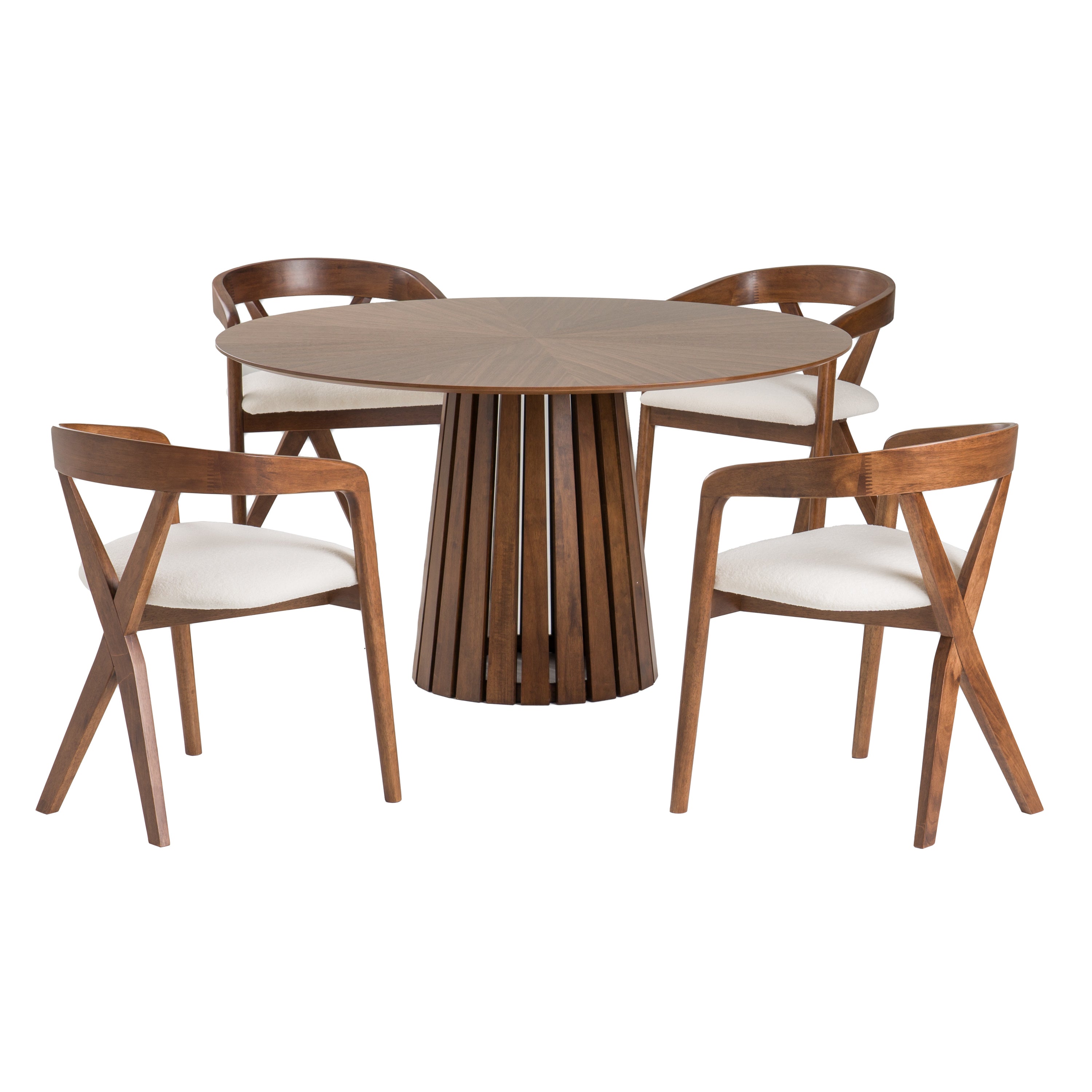 Weiss - Mid-Century Modern Round Dining Table