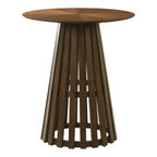 Weiss - Mid-Century Modern Walnut Round Bar Table