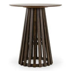 Weiss - Mid-Century Modern Wenge Round Bar Table