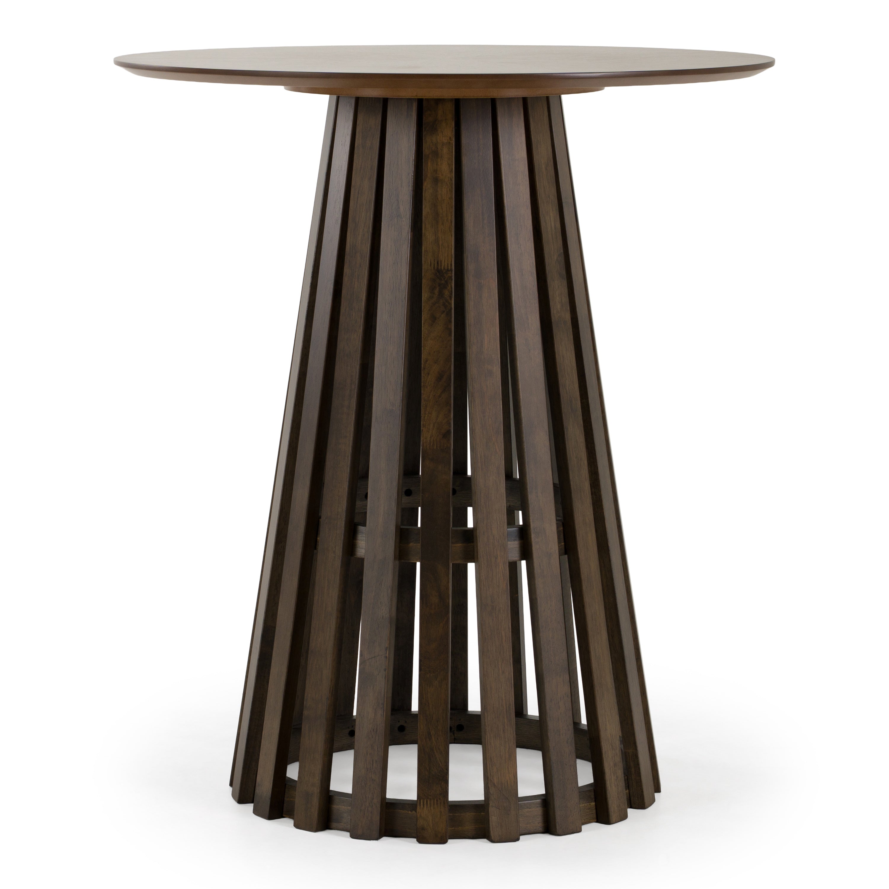 Weiss - Mid-Century Modern Wenge Round Bar Table