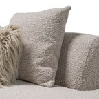 Weldon - Modern Grey Fabric Curved Sectional Sofa