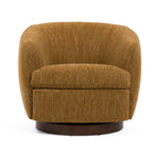 Wendt - Modern Mustard Fabric Swivel Accent Chair