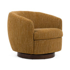Wendt - Modern Mustard Fabric Swivel Accent Chair