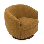 Wendt - Modern Mustard Fabric Swivel Accent Chair