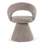 Wiles - Modern Grey Fabric Swivel Dining Chair